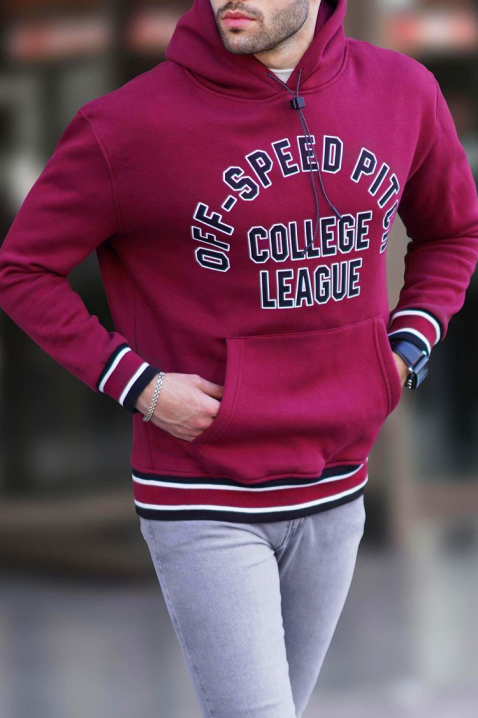 Muška dukserica FRELDO BORDO, Boja: bordo, IVET.HR - MODERNA ODJEĆA