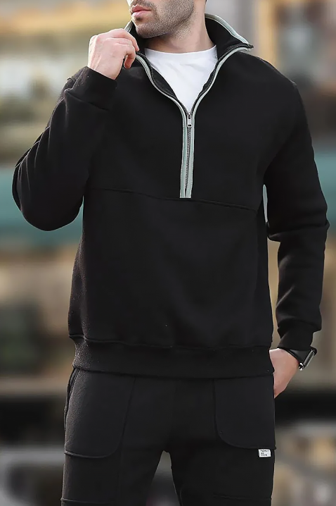 Muška dukserica LAREFO BLACK, Boja: crna, IVET.HR - MODERNA ODJEĆA