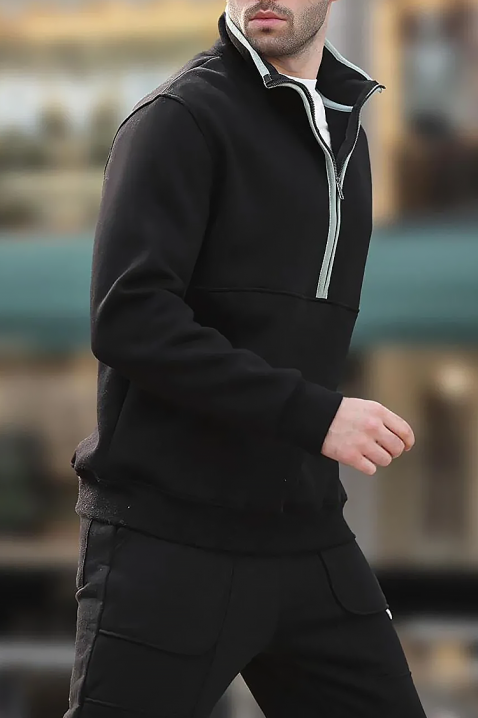 Muška dukserica LAREFO BLACK, Boja: crna, IVET.HR - MODERNA ODJEĆA