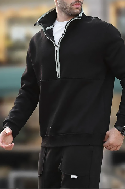 Muška dukserica LAREFO BLACK, Boja: crna, IVET.HR - MODERNA ODJEĆA