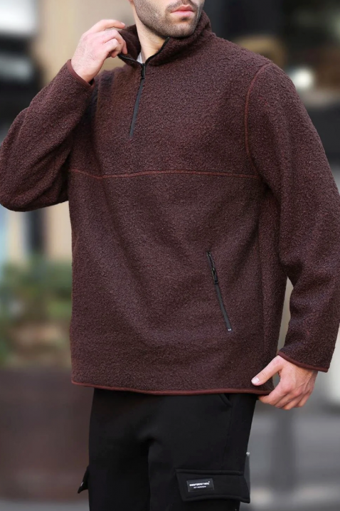 Muška dukserica VIMIR BROWN, Boja: smeđa, IVET.HR - MODERNA ODJEĆA