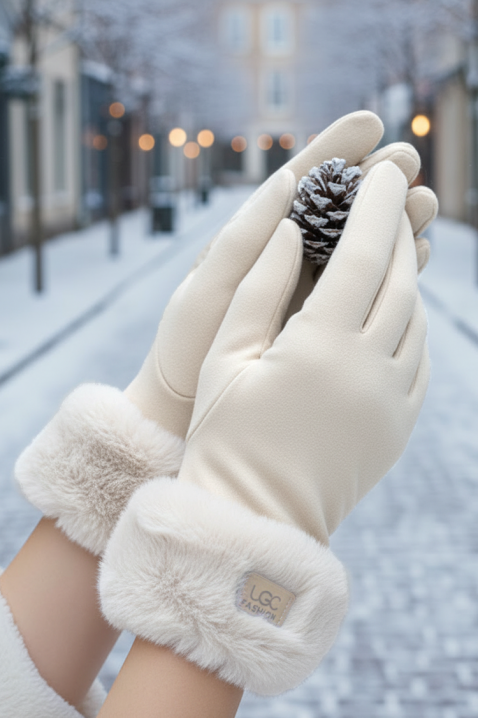 Ženske rukavice ELIORJA WHITE, Boja: bijela, IVET.HR - MODERNA ODJEĆA