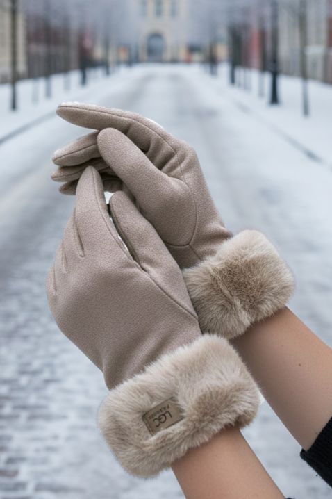 Ženske rukavice ELIORJA BEIGE, Boja: bež, IVET.HR - MODERNA ODJEĆA