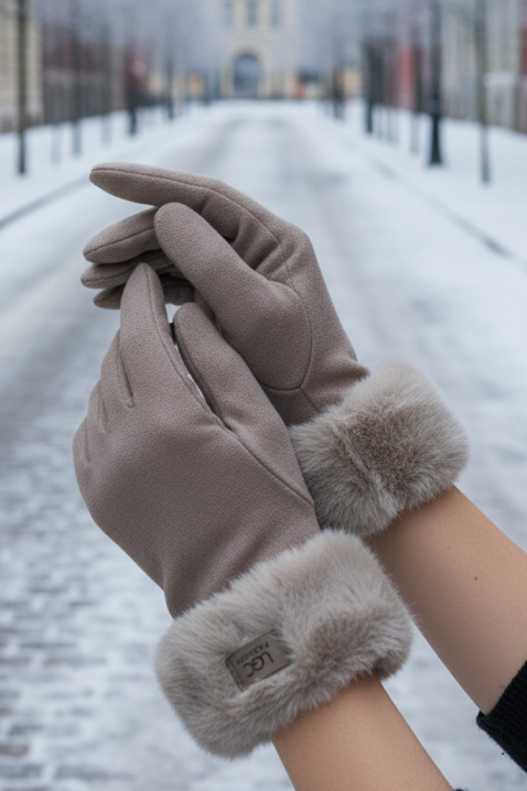 Ženske rukavice ELIORJA MOCHA, Boja: moka, IVET.HR - MODERNA ODJEĆA