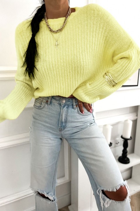 Džemper TREFIOLA YELLOW, Boja: žuta, IVET.HR - MODERNA ODJEĆA