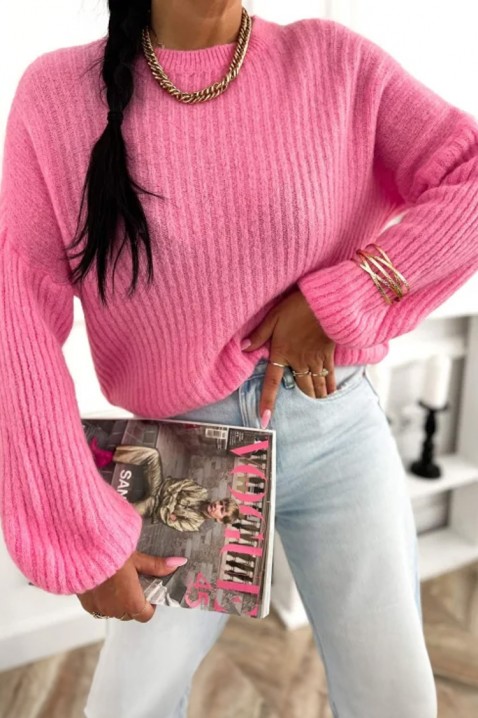 Džemper TREFIOLA PINK, Boja: roza, IVET.HR - MODERNA ODJEĆA