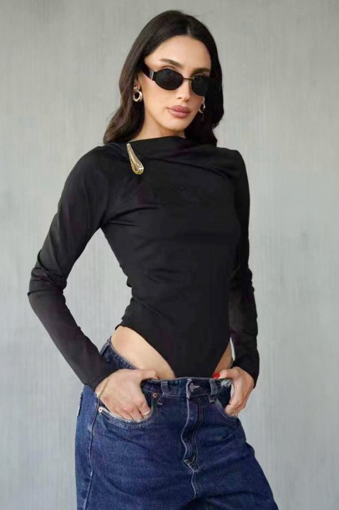 Bodi-bluza BAREOLA BLACK, Boja: crna, IVET.HR - MODERNA ODJEĆA