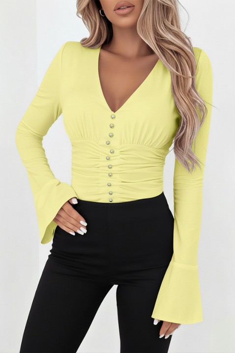 Ženska bluza KALVINDA YELLOW, Boja: žuta, IVET.HR - MODERNA ODJEĆA