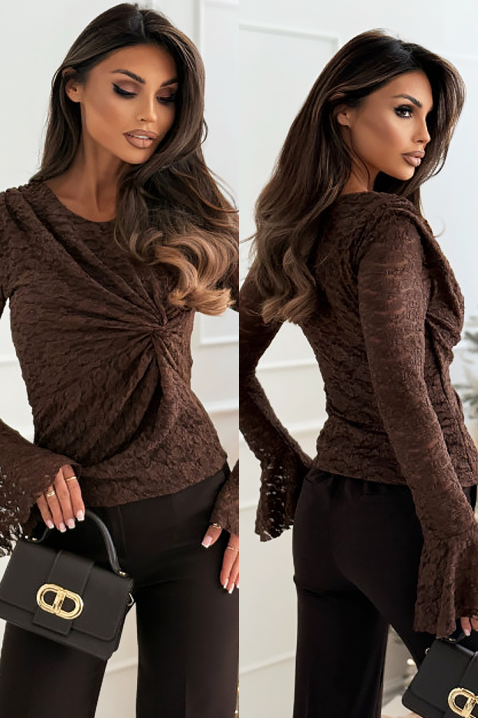 Ženska bluza NOKOLINDA BROWN, Boja: smeđa, IVET.HR - MODERNA ODJEĆA