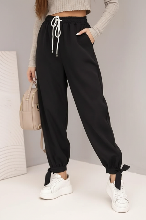 Hlače AZLANTA BLACK, Boja: crna, IVET.HR - MODERNA ODJEĆA