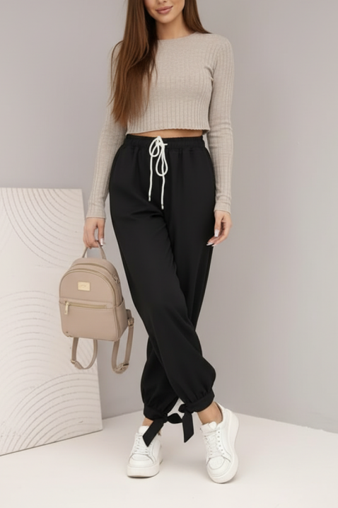 Hlače AZLANTA BLACK, Boja: crna, IVET.HR - MODERNA ODJEĆA