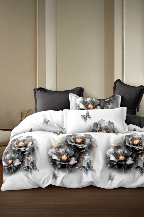 Komplet posteljina FRONELMY 200x220 cm pamuk - 4 dijela, Boja: bijela, IVET.HR - MODERNA ODJEĆA