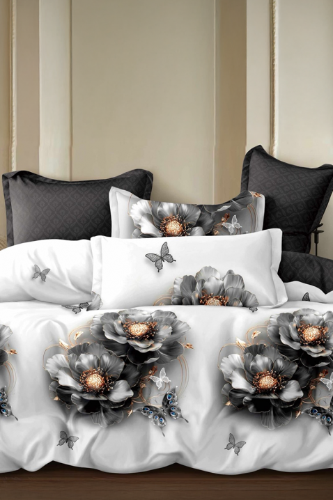 Komplet posteljina FRONELMY 200x220 cm pamuk - 4 dijela, Boja: bijela, IVET.HR - MODERNA ODJEĆA