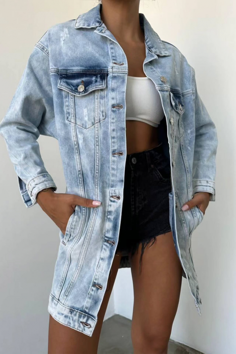 Traper jakna DUNKOLZA, Boja: svijetlo plava, IVET.HR - MODERNA ODJEĆA