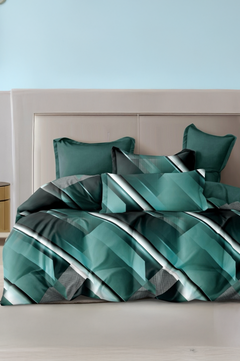 Komplet posteljina XERFOLDY 200x220 pamuk - 4 dijela, Boja: višebojna, IVET.HR - MODERNA ODJEĆA