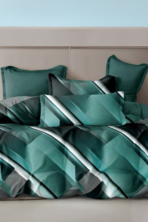 Komplet posteljina XERFOLDY 200x220 pamuk - 4 dijela, Boja: višebojna, IVET.HR - MODERNA ODJEĆA