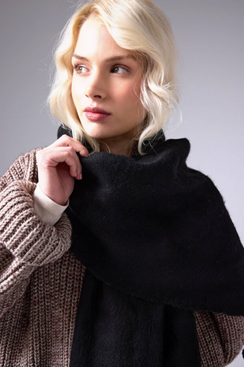 Šal KAPRINZA BLACK, Boja: crna, IVET.HR - MODERNA ODJEĆA