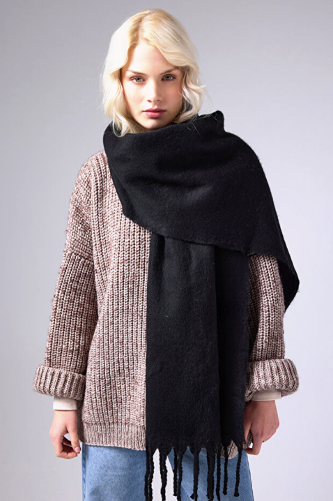 Šal KAPRINZA BLACK, Boja: crna, IVET.HR - MODERNA ODJEĆA