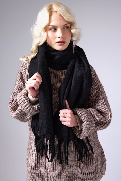 Šal KAPRINZA BLACK, Boja: crna, IVET.HR - MODERNA ODJEĆA