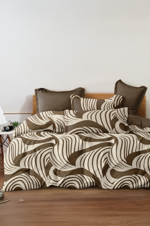 Komplet posteljina MAXELGY 200x220 pamuk - 4 dijela, Boja: smeđa, IVET.HR - MODERNA ODJEĆA