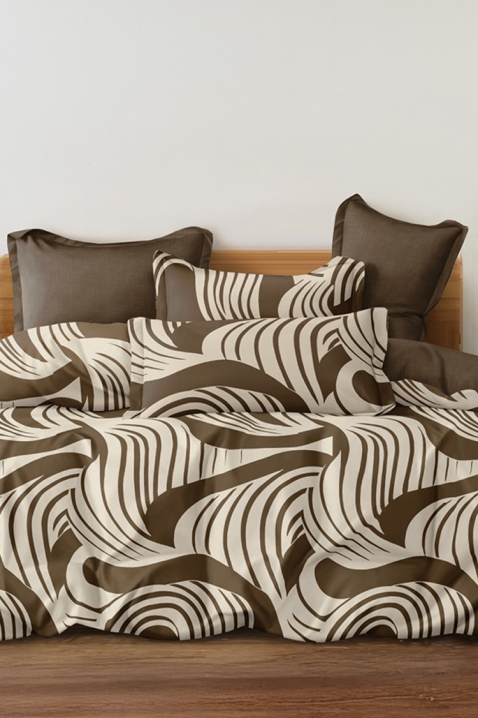 Komplet posteljina MAXELGY 200x220 pamuk - 4 dijela, Boja: smeđa, IVET.HR - MODERNA ODJEĆA
