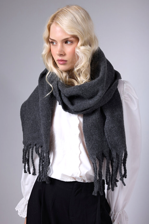 Šal KAPRINZA GREY, Boja: siva, IVET.HR - MODERNA ODJEĆA