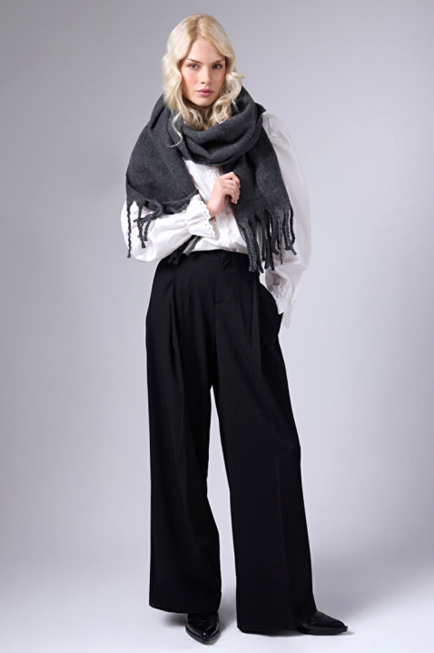 Šal KAPRINZA GREY, Boja: siva, IVET.HR - MODERNA ODJEĆA