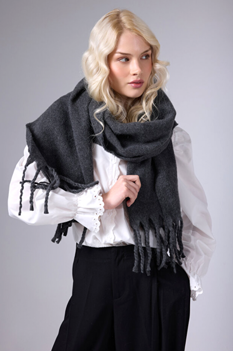 Šal KAPRINZA GREY, Boja: siva, IVET.HR - MODERNA ODJEĆA