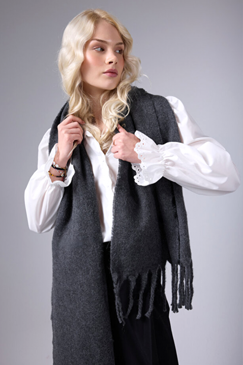 Šal KAPRINZA GREY, Boja: siva, IVET.HR - MODERNA ODJEĆA