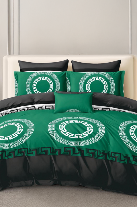 Komplet posteljina VERPOLDY GREEN 200x220 cm pamuk - 4 dijela, Boja: zelena, IVET.HR - MODERNA ODJEĆA