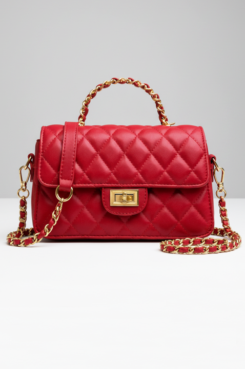 Ženska torba DERTOLVA RED, Boja: crvena, IVET.HR - MODERNA ODJEĆA