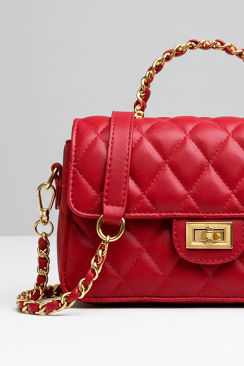 Ženska torba DERTOLVA RED, Boja: crvena, IVET.HR - MODERNA ODJEĆA