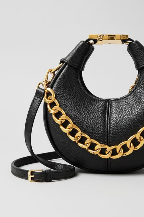 Ženska torba BERZOLFA, Boja: crna, IVET.HR - MODERNA ODJEĆA