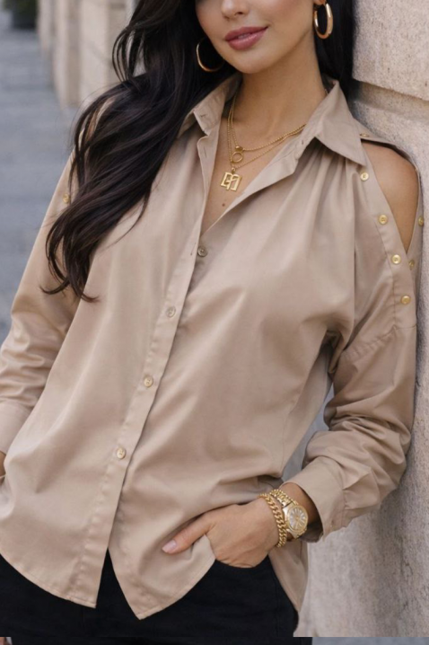 Ženska košulja DAVRELDA BEIGE, Boja: bež, IVET.HR - MODERNA ODJEĆA