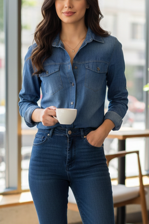 Ženska košulja EGLENZA BLUE, Boja: plava, IVET.HR - MODERNA ODJEĆA