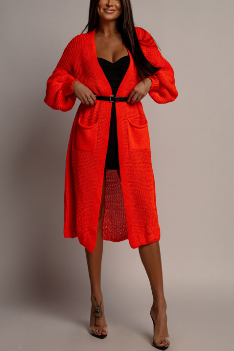 Kardigan CLORANZA RED, Boja: crvena, IVET.HR - MODERNA ODJEĆA