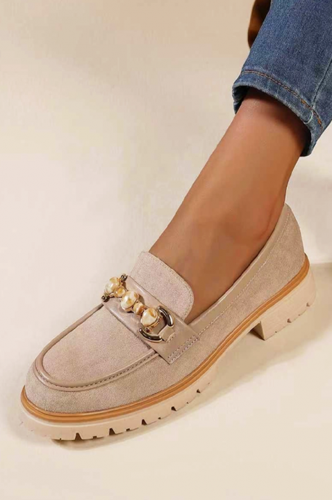 Ženske mokasine TELONJA BEIGE, Boja: bež, IVET.HR - MODERNA ODJEĆA
