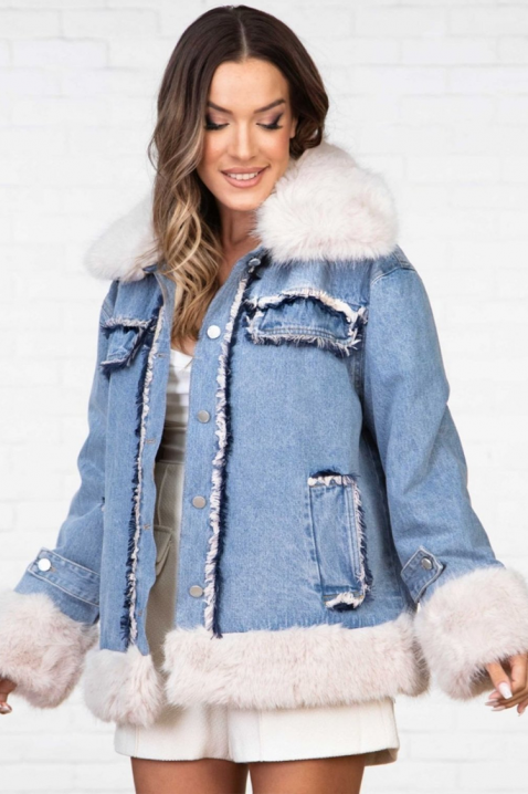 Traper jakna DENBILZA, Boja: svijetlo plava, IVET.HR - MODERNA ODJEĆA