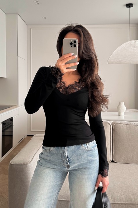 Ženska bluza AKRILZA BLACK, Boja: crna, IVET.HR - MODERNA ODJEĆA