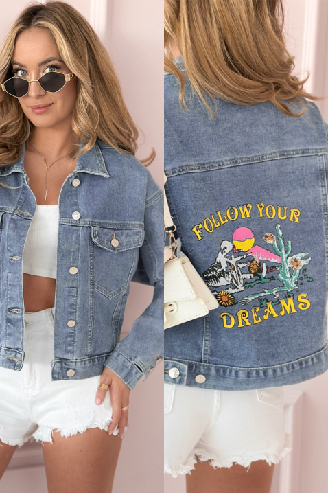 Traper jakna MAKRAMENZA, Boja: svijetlo plava, IVET.HR - MODERNA ODJEĆA