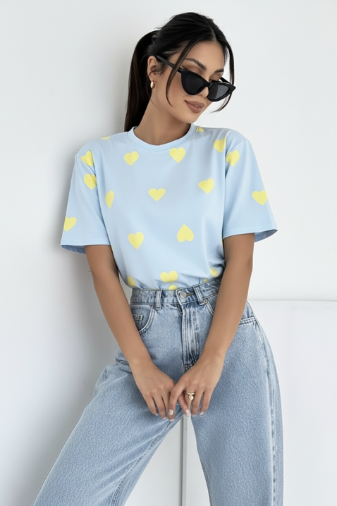 Majica ZABRENLA SKY, Boja: svijetlo plava, IVET.HR - MODERNA ODJEĆA