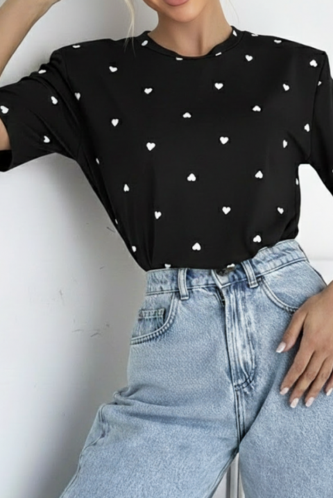 Majica VALELONDA BLACK, Boja: crna, IVET.HR - MODERNA ODJEĆA