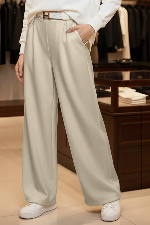 Hlače AKSOLTA BEIGE, Boja: bež, IVET.HR - MODERNA ODJEĆA