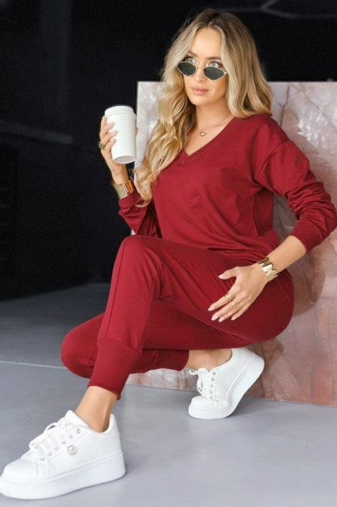 Komplet LOMANDA RED, Boja: crvena, IVET.HR - MODERNA ODJEĆA