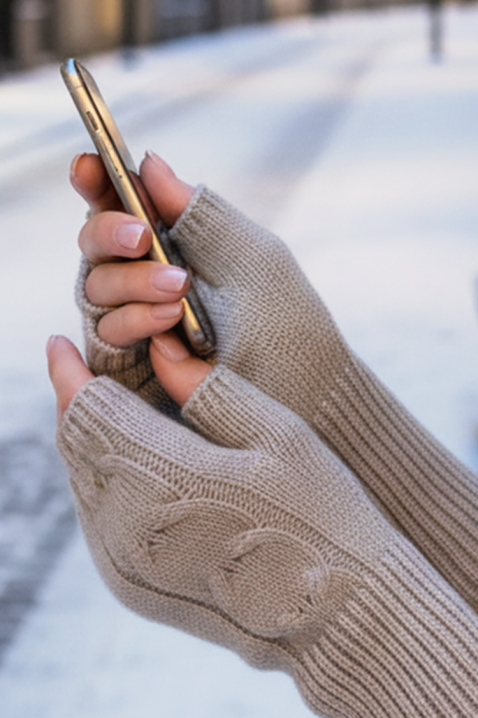 Ženske rukavice TOROLFA BEIGE, Boja: bež, IVET.HR - MODERNA ODJEĆA