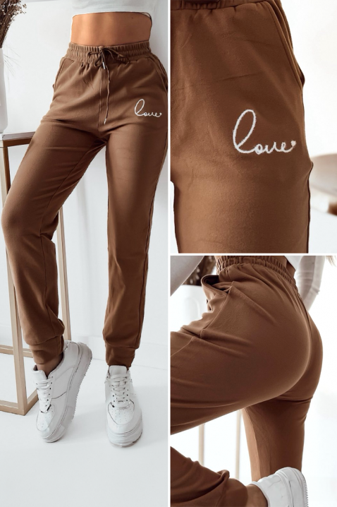 Hlače MARGOLVA, Boja: smeđa, IVET.HR - MODERNA ODJEĆA