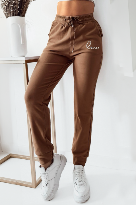 Hlače MARGOLVA, Boja: smeđa, IVET.HR - MODERNA ODJEĆA