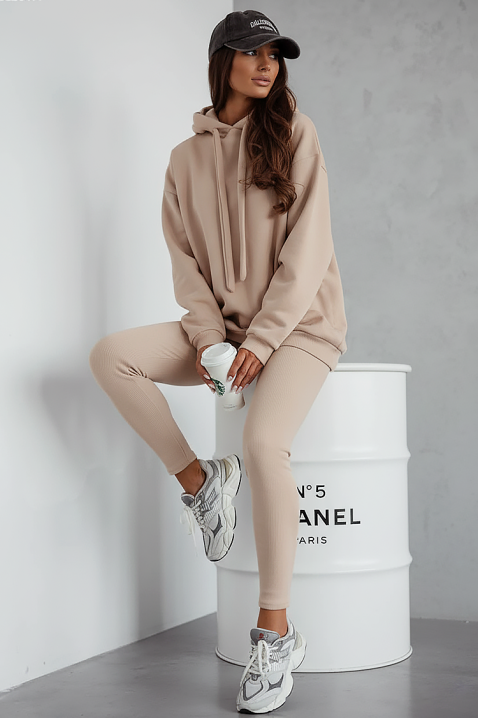 Dukserica REVROLDA BEIGE, Boja: bež, IVET.HR - MODERNA ODJEĆA