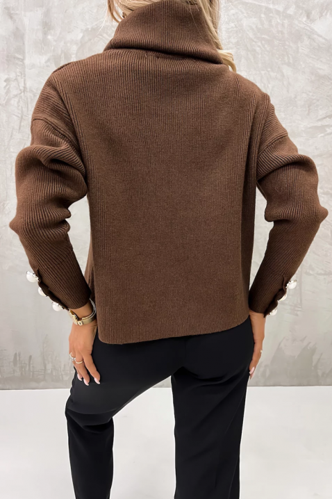 Džemper TENSILDA BROWN, Boja: smeđa, IVET.HR - MODERNA ODJEĆA