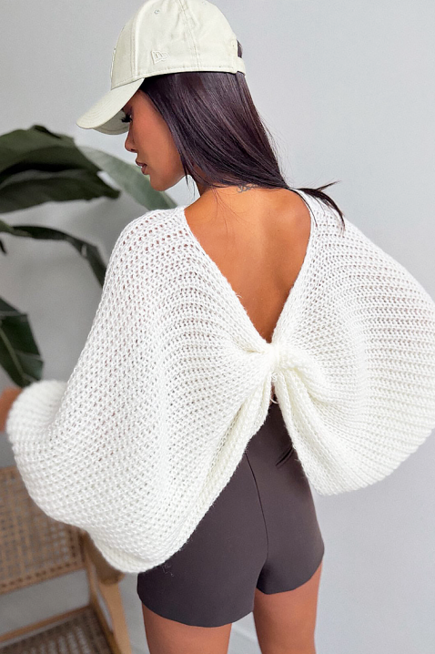 Džemper APANDINA WHITE, Boja: bijela, IVET.HR - MODERNA ODJEĆA